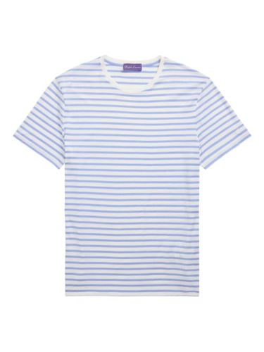 T-shirt à col rayé - Ralph Lauren Purple Label - Modalova