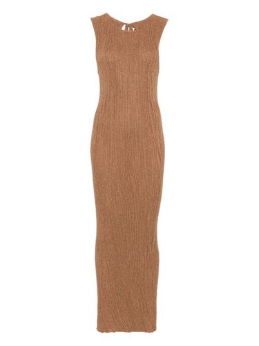Robe longue en maille métallisée - Akep - Modalova