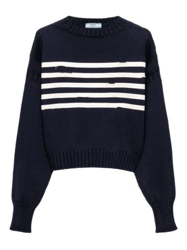 Prada pull rayé - Bleu - Prada - Modalova