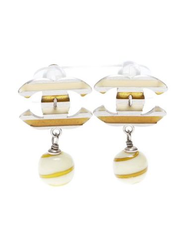 Boucles d'oreilles Interlocking CC (2005) - CHANEL Pre-Owned - Modalova