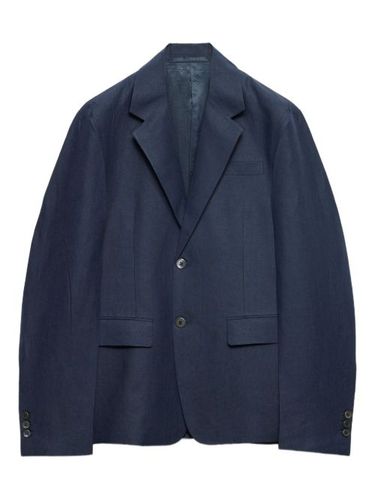 Blazer en lin à simple boutonnage - Prada - Modalova