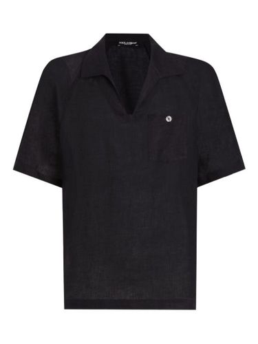 Chemise en lin à manches courtes - Dolce & Gabbana - Modalova