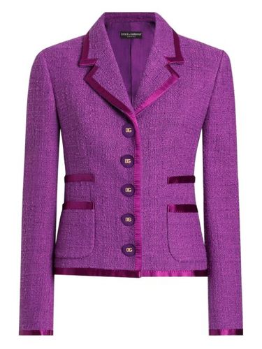 Blazer en tweed - Dolce & Gabbana - Modalova