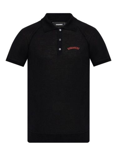 Polo à logo imprimé - DSQUARED2 - Modalova