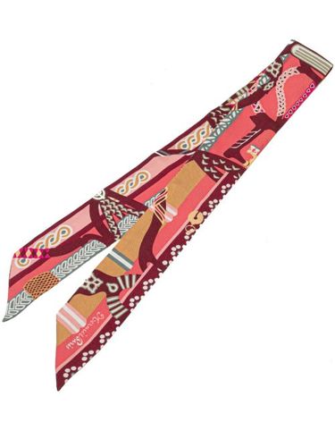 Foulard Fantaisie d'Étriers Twilly en soie (2000-2024) - Hermès Pre-Owned - Modalova