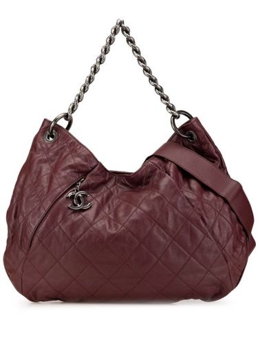 Sac à main Coco Pleats Hobo en cuir de veau matelassé (2012) - CHANEL Pre-Owned - Modalova