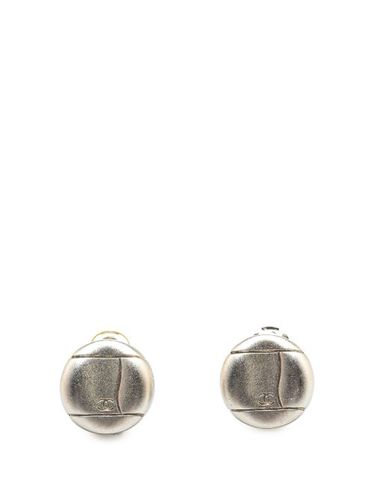 Silver CC Clip On Earrings costume earrings - CHANEL Pre-Owned - Modalova