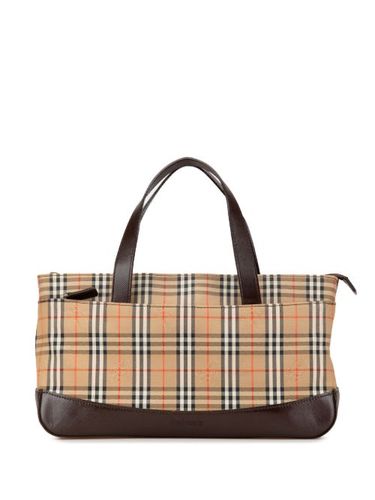 Sac porté éapule à motif Haymarket Check (années 1900) - Burberry Pre-Owned - Modalova