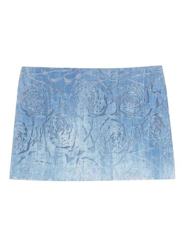 Minijupe à fleurs embossées - Ermanno Scervino - Modalova