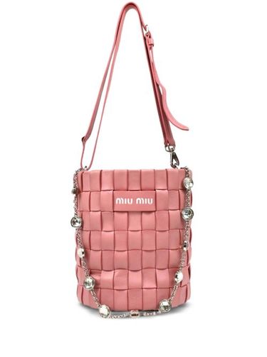 Sac seau à ornements en cristal (années 2010-2020) - Miu Miu Pre-Owned - Modalova