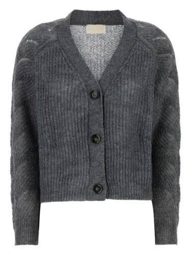 Cardigan texturé à boutonnière - I BLUES - Modalova