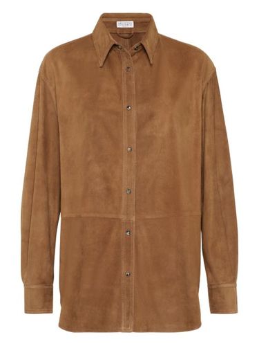 Chemise en cuir - Brunello Cucinelli - Modalova