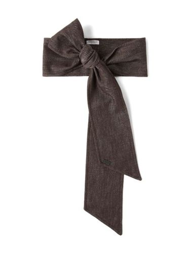 Foulard en jean - Brunello Cucinelli - Modalova