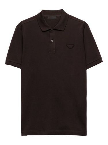 Prada polo en piqué - Marron - Prada - Modalova
