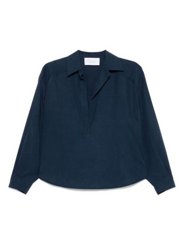 Kaos blouse à col pointu - Bleu - kaos - Modalova