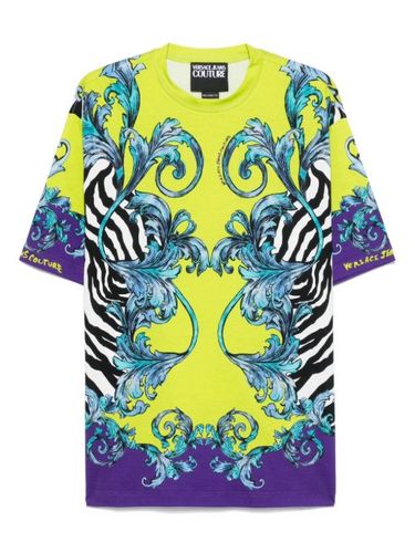 T-shirt à imprimé Zebra Barocco - Versace Jeans Couture - Modalova