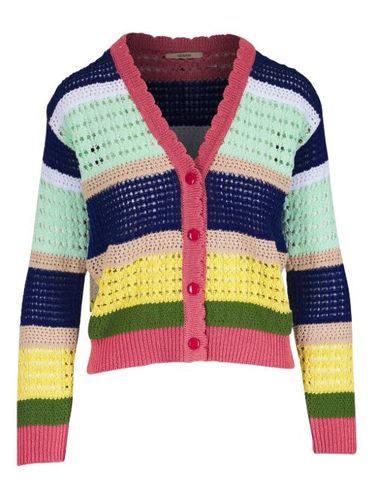 Odeeh cardigan à rayures - Bleu - Odeeh - Modalova