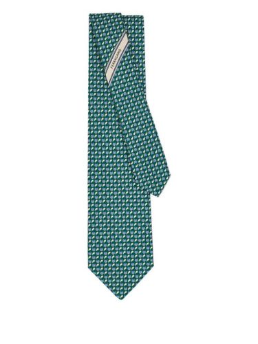 Ferragamo cravate imprimée - Green - Ferragamo - Modalova