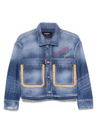Veste en jean à franges - DSQUARED2 - Modalova