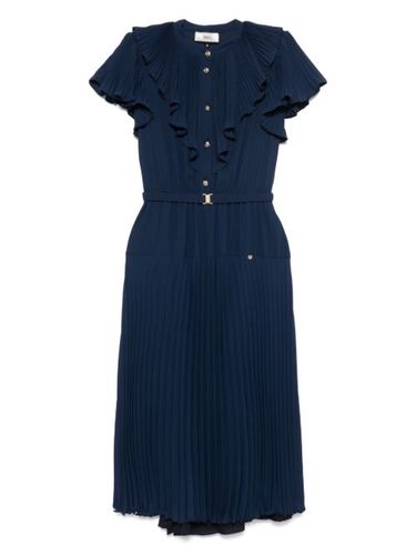 Robe mi-longue à design plissé - NISSA - Modalova