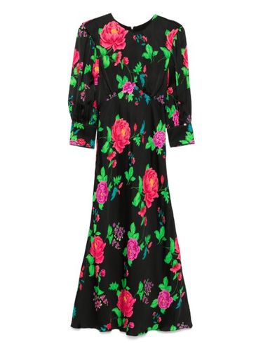 Robe mi-longue à imprimé graphique - NISSA - Modalova