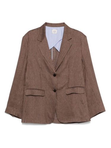 Blazer rayé à simple boutonnage - Alysi - Modalova