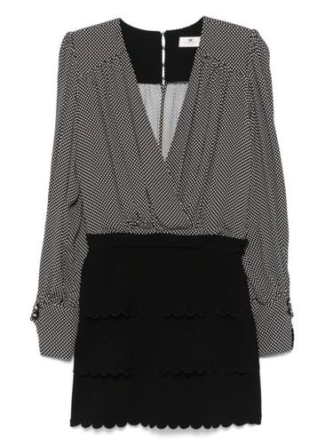 Robe mi-longue à pois - Elisabetta Franchi - Modalova