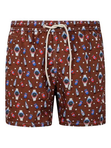 Short de bain à imprimé graphique - MC2 Saint Barth - Modalova