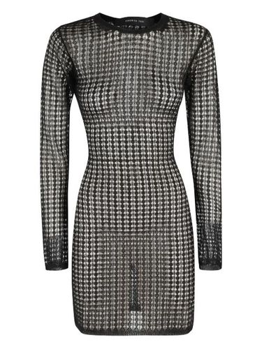 Robe en maille ajourée à manches longues - Federica Tosi - Modalova