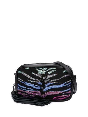 Sac à bandoulière Lou Camera Bag Monogram en toile métallisée à imprimé tigre (2019) - Saint Laurent Pre-Owned - Modalova