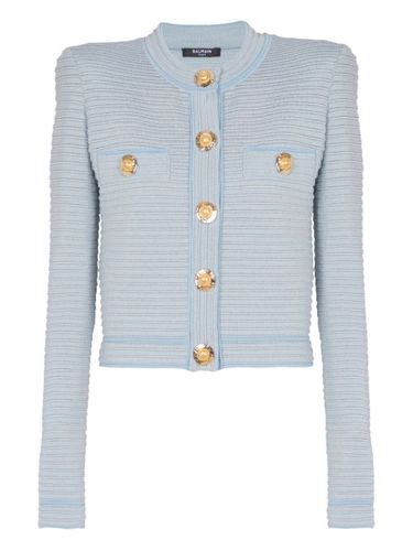 Cardigan à coupe crop - Balmain - Modalova