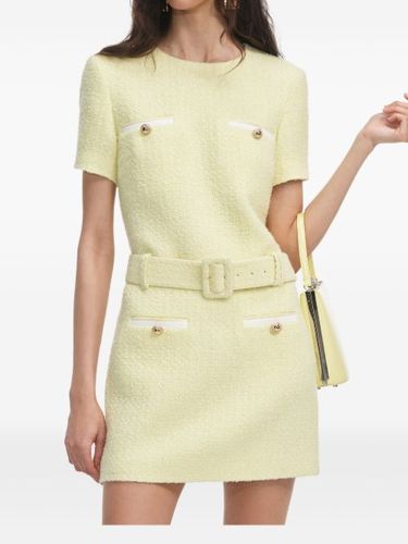 Self-Portrait robe en tweed - Jaune - Self-Portrait - Modalova