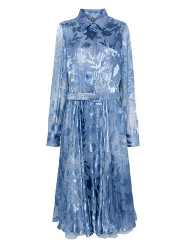 Robe mi-longue à fleurs en jacquard - Ermanno Scervino - Modalova