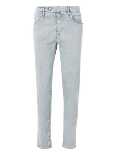 Incotex jean à patch logo - Bleu - Incotex - Modalova