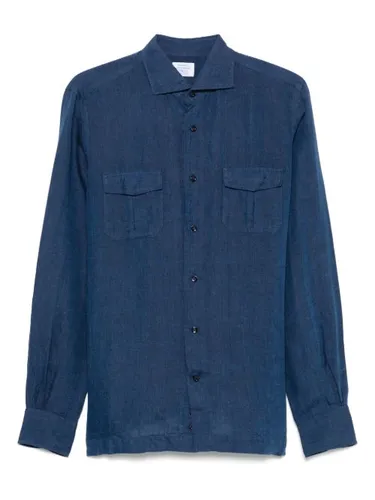 Mazzarelli chemise en lin - Bleu - Mazzarelli - Modalova