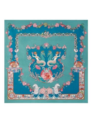 Foulard Coral Theatre en soie - Versace - Modalova