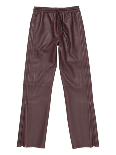 Pantalon en cuir à lien de resserrage - Acne Studios - Modalova
