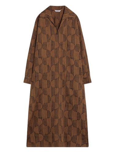 Robe-chemise mi-longue à imprimé géométrique - Max Mara - Modalova