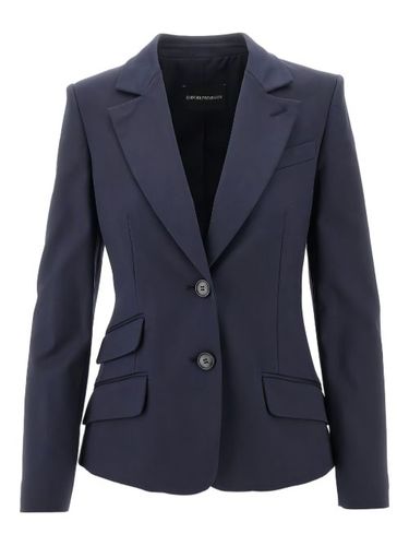 Blazer à simple boutonnage - Emporio Armani - Modalova