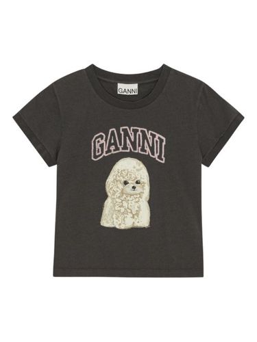 T-shirt à logo imprimé - GANNI - Modalova