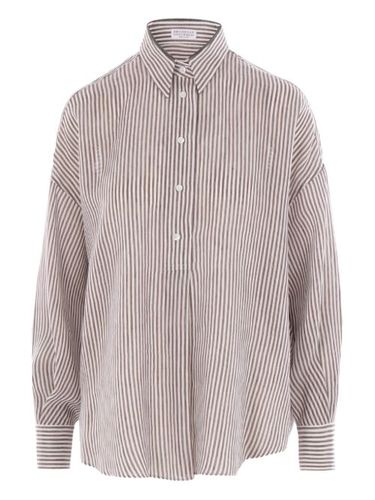 Chemise à rayures - Brunello Cucinelli - Modalova