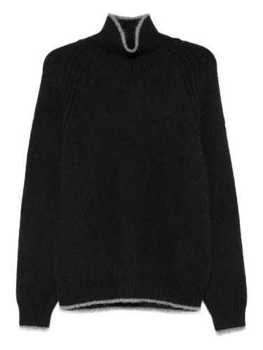 Pull côtelé à col roulé - Moncler - Modalova