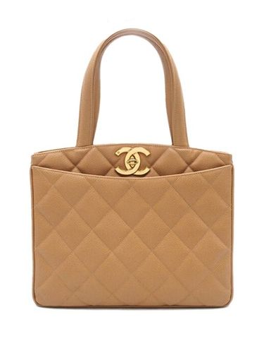 Sac à main matelassé à loquet CC (1994-1996) - CHANEL Pre-Owned - Modalova