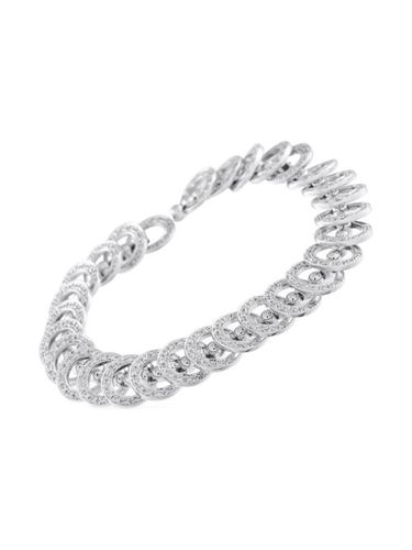 Bracelet en or blanc 18ct serti de diamants - LB Exclusive - Modalova