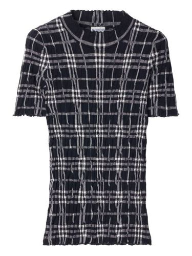 Haut en maille à carreaux - Burberry - Modalova