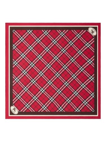 Écharpe en soie à carreaux - Burberry - Modalova