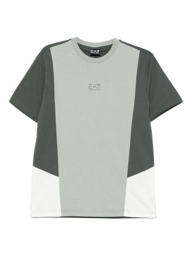 T-shirt en jersey colour block - Ea7 Emporio Armani - Modalova