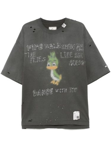 T-shirt imprimé à effet usé - Maison MIHARA YASUHIRO - Modalova