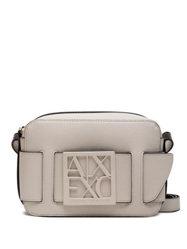 Sac à bandoulière à plaque logo - Armani Exchange - Modalova