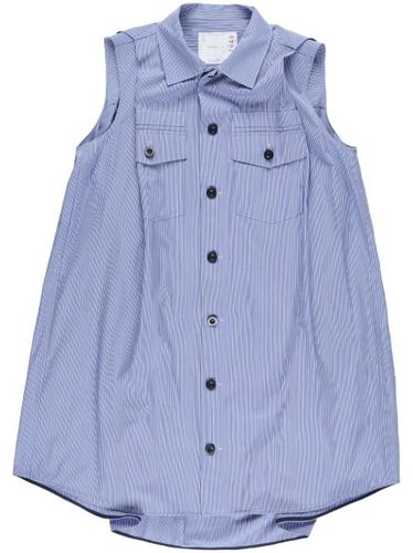 Robe mi-longue en popeline - sacai - Modalova